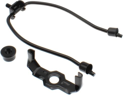 6 inch Lamp Shade Harp Holder Kit Heavy Duty Horn Frame Lampshade Bracket with Solid lamp Finial Cap for Table and Floor Lamps [FDXGYH，Black] in Kuwait