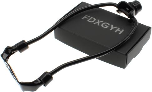 6 inch Lamp Shade Harp Holder Kit Heavy Duty Horn Frame Lampshade Bracket with Solid lamp Finial Cap for Table and Floor Lamps [FDXGYH，Black] in Kuwait