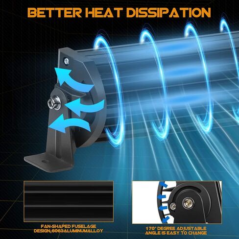 طقم شريط إضاءة LED، شريط إضاءة شاحنة 12 بوصة 300 وات و2 قطعة 4 بوصة 60 وات LED مصابيح عمل مع مجموعة أسلاك تسخير بقعة الفيضانات على الطرق الوعرة القيادة أضواء جرار الضباب لشاحنة ATV UTV عربة الغولف قارب Snowplow in Kuwait