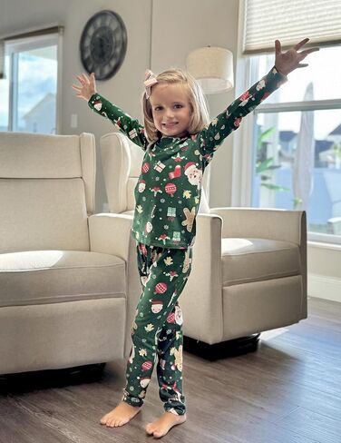 Arshiner Thermal Underwear for Kids Long Johns Girls Base Layer Top and Bottom Set in Saudi Arabia