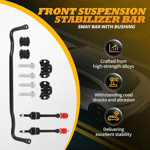 55398938AC 55398938AB Front Suspension Stabilizer Bar Kit Front Sway Bar Link Kit with Bushing Kit Compatible with Ram 1500 2009-2010 1500 2011-2018 1500 Classic 2019-2022 in Saudi Arabia