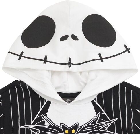 Disney Nightmare Before Christmas Jack Skellington Mens Hooded Matching Family Cosplay T-Shirt Black XX-Large in Saudi Arabia