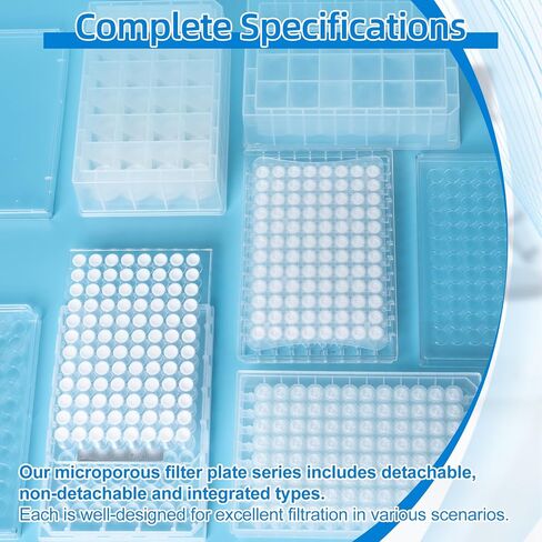 96 لوحة تصفية microporous البئر ، 300 ميكرولتر ، 0.45μm ، غشاء PVDF المحبب ، لترشيح المختبر ، 10 أجزاء/حزمة in Saudi Arabia