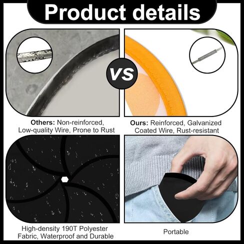 28pcs مراوح قرص طيران قابلة للطي مع الأكياس ، 9.8 '' DIY المحمولة المحمولة السوداء egde الأقراص القابلة للطي قابلة للطي للأنشطة في الهواء الطلق الحفلات الحفلات هدايا ، 14 لون in Kuwait