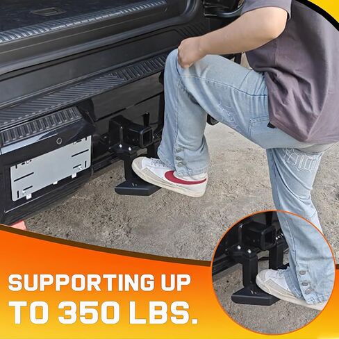 بالنسبة إلى Hummer EV SUV accessories Step Step و Rust Towing Guard Guard Hitch Steps Tepatible مع 2024 2025+ Hummer EV SUV Slip anti (Carbon Steel) in Saudi Arabia