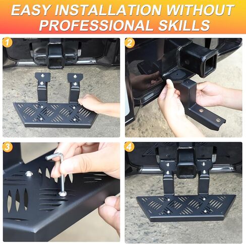 بالنسبة إلى Hummer EV SUV accessories Step Step و Rust Towing Guard Guard Hitch Steps Tepatible مع 2024 2025+ Hummer EV SUV Slip anti (Carbon Steel) in Saudi Arabia