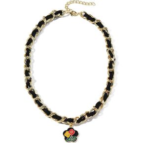 1 Pcs Vintage Pendant Necklace Women Girls Aesthetic Jewelry Necklace Sweater Chain Collarbone Chain in Saudi Arabia