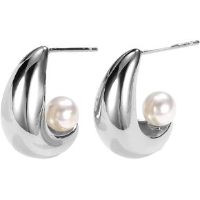 Titanium Hoop Earrins Hypoallergenic for Sensitive Ears
