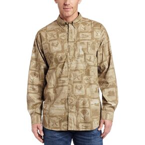 Columbia Men's Canine Collage Long Sleeve Shirt