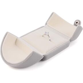 iSuperb Velvet Pendant Necklace Gift Box Bracelet Jewelry Gift Box Chain Necklace Earrings Display Storage Case for Christmas Engagement Proposal