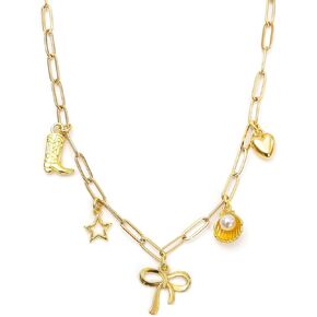 MTJAHPS Bow Necklace for Women Girls Bowknot Choker Necklace Coastal Cowgirl Charm Necklace Bow Charm Necklace Gift
