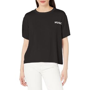 HUGO Women's Relaxed Fit Contrast Logo T-Shirt in Kuwait