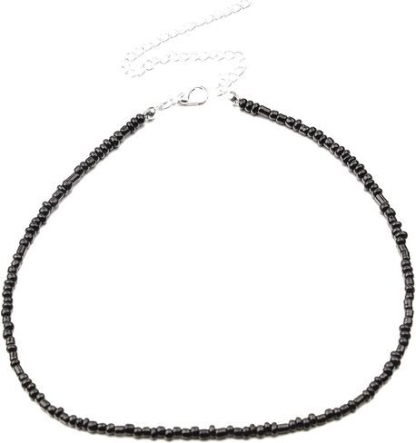 Yheakne Boho Seed Bead Choker قلادة قصيرة قوس قزح حبة قلادة سلسلة خمر القلائد الملونة المختنق طوق سلسلة قلادة مجوهرات للنساء والفتيات الهدايا (متعدد الألوان أ) in Saudi Arabia