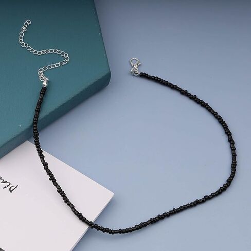 Yheakne Boho Seed Bead Choker قلادة قصيرة قوس قزح حبة قلادة سلسلة خمر القلائد الملونة المختنق طوق سلسلة قلادة مجوهرات للنساء والفتيات الهدايا (متعدد الألوان أ) in Saudi Arabia