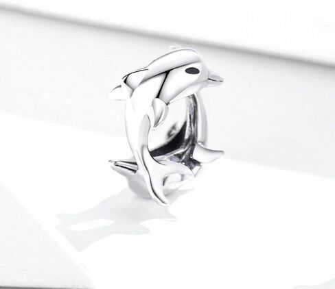 دلفين سحر 925 فضة لاكي سحر الحيوان سحر المحيط لسوار باندورا (ب) in Kuwait