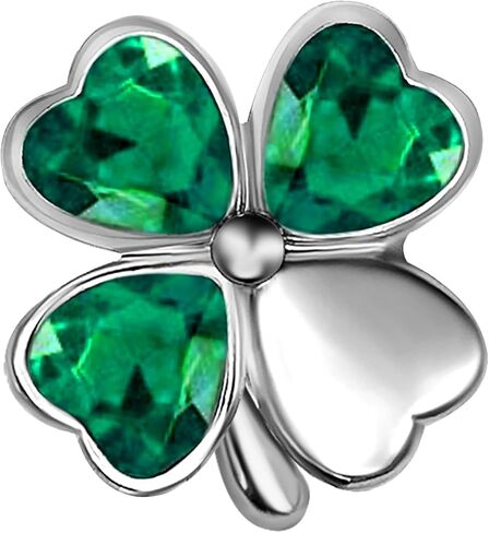 JMQJewelry أربع أوراق البرسيم جوهرة الميلاد للنساء خرز يناسب باندورا سوار للأم والبنت والأخت والجدة in Saudi Arabia