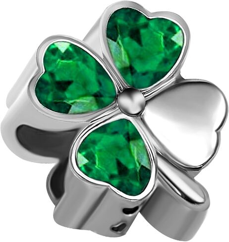 JMQJewelry أربع أوراق البرسيم جوهرة الميلاد للنساء خرز يناسب باندورا سوار للأم والبنت والأخت والجدة in Saudi Arabia