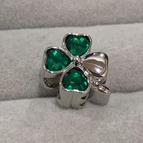 JMQJewelry أربع أوراق البرسيم جوهرة الميلاد للنساء خرز يناسب باندورا سوار للأم والبنت والأخت والجدة in Saudi Arabia