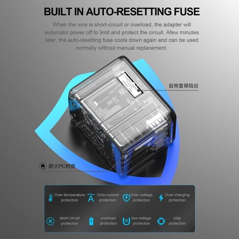 PD 35W Travel Adapter Fast Charging, Universal All in One Worldwide Travel Adaptor Power Converters 3X3A USB-A Ports, 2X USB-C Ports Wall Charger AC Outlet Plug Adapter for USA EU UK AUS Black in Saudi Arabia