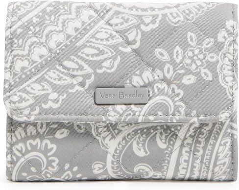 محفظة Vera Bradley النسائية ذات الأداء العالي من نسيج قطني طويل Riley مع حماية RFID in Saudi Arabia