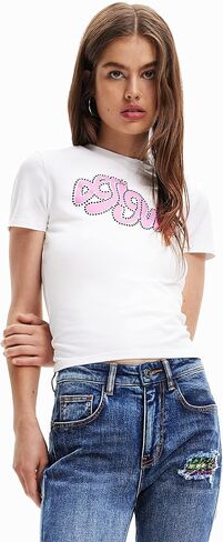 Desigual Women's Woman Knit T-Shirt Short Sleeve in Kuwait
