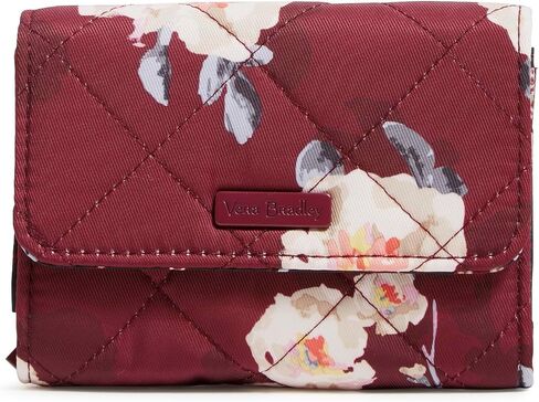 محفظة Vera Bradley النسائية ذات الأداء العالي من نسيج قطني طويل Riley مع حماية RFID in Saudi Arabia