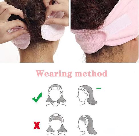 Cielasis Thicker Velcro Headbands Women, Workout Running Headband, Cooling Sweat Wicking Headbands, Sports Headhands Head Band for Yoga, Running,Tennis,Golf, Gym, Camping in Kuwait