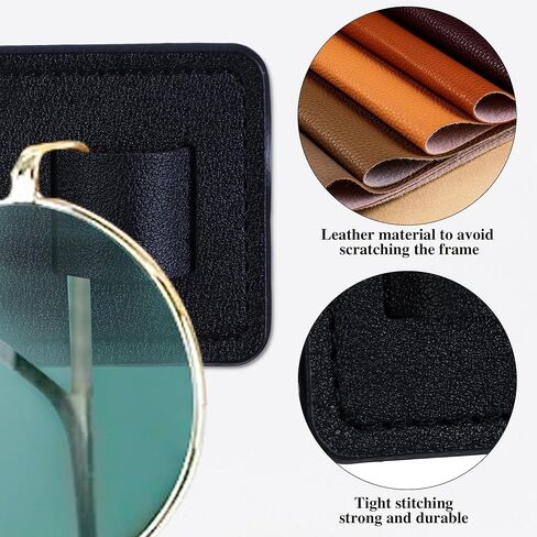 Gydandir Leather Wall Mounted Sunglasses Holder Sunglasses Storage Eyeglasses Holders Eyewear Display for Home Decor in Kuwait