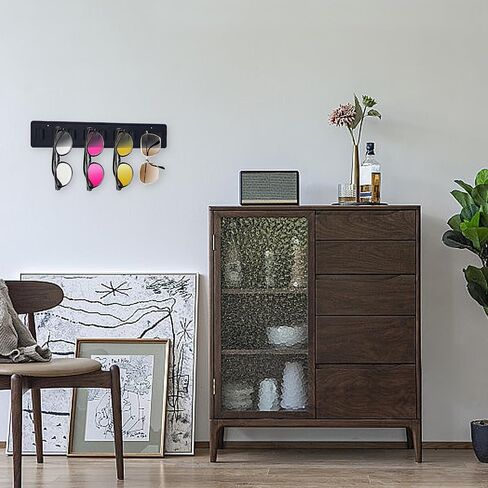 Gydandir Leather Wall Mounted Sunglasses Holder Sunglasses Storage Eyeglasses Holders Eyewear Display for Home Decor in Kuwait