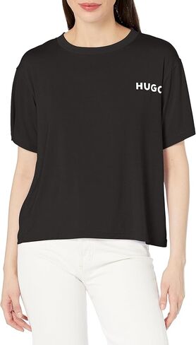 HUGO Women's Relaxed Fit Contrast Logo T-Shirt in Kuwait