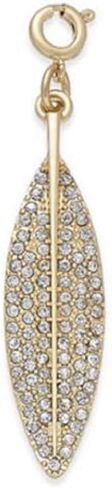 Inc International Concepts Gold-Tone Crystal Leaf Charm, Metal, crystal in Kuwait