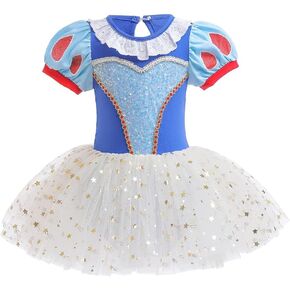 NEWEPIE Baby Girls Princess Leotards Ballet Dance Skirted Tutus Dancewear Halloween Christmas Birthday Party Fancy Dress