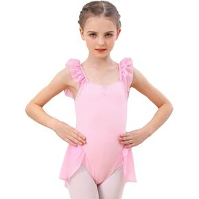 Girls Ballet Leotards Dance Leotard with Skirt Toddler Activewear Dresses Ballet Dance Dress