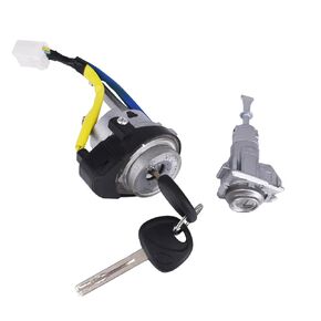 81900-1WK00 Ignition Lock Cylinder Switch w/Left Driver Side Door Lock Cylinder 819702TA00 81970-2TA00 Fits for 2011-2015 Kia Optima 2013-2017 Rio
