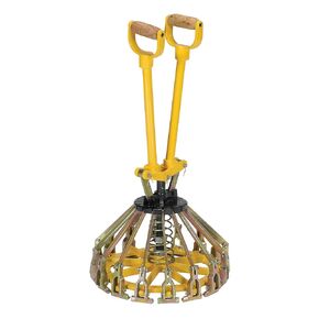 Vestil PLC-5 Steel Pail Lid Closing Tool, 11-1/4" Diameter,Yellow
