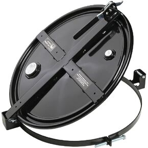 New Pig Latching Drum Lid with Fusible Plugs, For 55 Gallon Steel Drums, FM-Approved, Bolt-Ring, 26" L x 23" W x 4" H, Red, DRM1065-RD