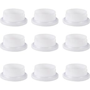 ULTECHNOVO 20 Pcs Plastic Bung Plug Reusable Drum Bung Cap Gallon Bucket Lids Screw On Sealing Caps Closure Replacemert Parts for Drums 59MM White Screw Covers