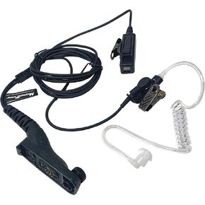 MaximalPower Replacement Acoustic Tube Earpiece Headset for Motorola XPR6350 XPR6550 XPR7550 XPR7550e APX4000 APX6000 APX7000 APX8000 for Two Way Radios