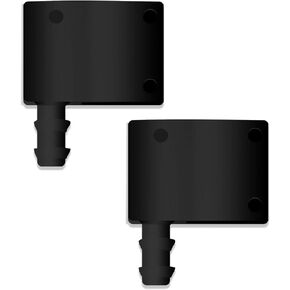 2PCS 47191 Windshield Washer Nozzle, Windshield Wiper Arm Nozzle Jet, Wiper Nozzle Kit Applicable to Most Model Cars, Replacement OEM# ‎68017440AA, 68017441AA Black