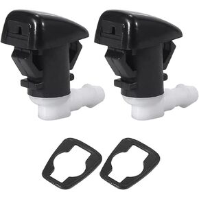 PETCHOR 2PCS 68269108AA Windshield Washer Nozzle, Wiper Spray Jet with 2 PCS Gasket, Car Windshield Washer Wiper Water Spray Nozzle Compatible with Dodge Durango 2011-2019