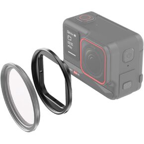 Sinyutia For Insta360 Ace Pro/Ace Filter Holder Bracket, Metal Filter Holder Protective Frame Compatible With 49mm Filters, For Insta360 Ace Pro Accessories