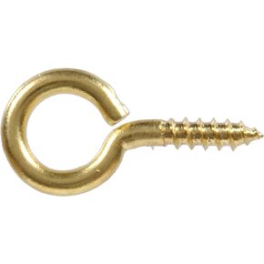 The Hillman Group 9458 Brass Small Screw Eye, 0.106 x 15/16-Inch, 4-Pack