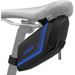Ibera Saddle Bag 1L - Water-resistant, Strap-on Bike Bag In Multiple Colors - Bike Bags For Bicycles Mounts To All Bike Seats - Fit All Your Tools & Essentials - Bicycle Bag Taillight Compatible