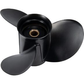 MiBarco 10 1/4 x 15 OEM Upgrade Aluminum Outboard Boat Propeller for BRP,Johnson,EVINRUDE,OMC Stern Drive 15-35HP 10.25diax 15Pitch 14 Spline Tooth RH