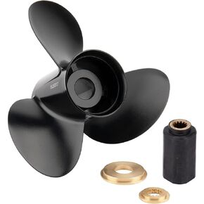 YOUNG PROPS 13 1/4x17 Evinrude 765183 Upgrade Replace for OEM BRP,Johnson,Evinrude OMC Stern Drive 40-140hp(Hub Kits Included),13 Spline,RH