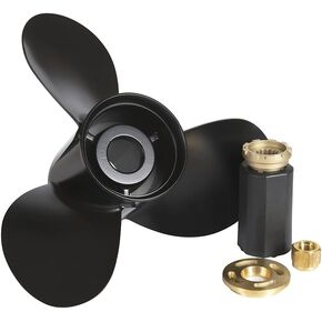 48-77342A45 Upgrade Aluminum Boat Propeller 13 3/4 x 15 Pitch for Mercury Outboard Engine 60-125HP, 15 Spline Tooth, RH (Hub Kits Included)