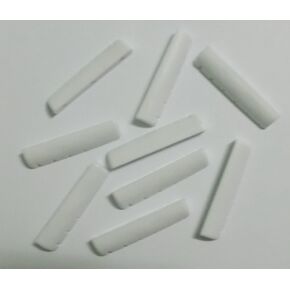 Generic 10 pcs Acoustic Guitar Nuts for 6 String Guitar Plastic 43 x 6 x 8.88-8.00 White