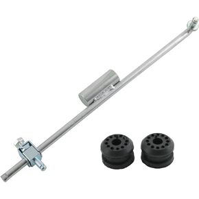 RADHLBNIU 55366066AB Transfer Case Shifter Control Linkage with 68078974AA Bushing Kit Compatible with 2005-2012 Dodge Ram 1500 2500 3500 4500 5500