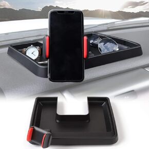 JeCar Car Center Console Dash Tray Phone Holder Mount, 360 Degree Rotatable Phone Holder Stand Dashboard Storage Box Organizer Tray for Ford F150 2009 2010 2011 2012 2013 2014