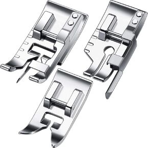 Boao Narrow Rolled Hem Sewing Machine Presser Foot Set Suitable for Household Multi-Function Sewing Machines 3mm, 4mm and 6 mm(Set B)
